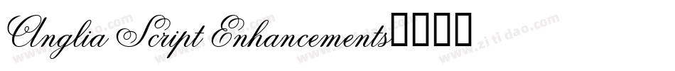 Anglia Script Enhancements字体转换